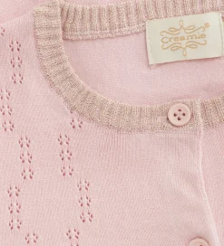 Creamie Cardigan - Pointelle - Strik - Lotus