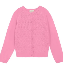 Creamie Cardigan - Strik - Pointelle - Rosebloom