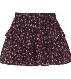 Creamie Nederdel - Flower Dobby - Sort