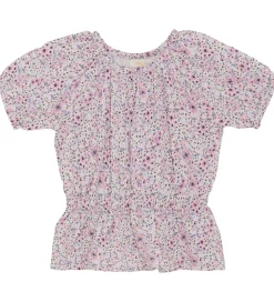 Creamie Top - Buttercream m. Blomster