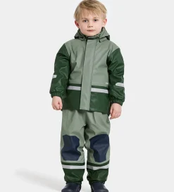 Didriksons Regntøj m. Fleece - PU - Boardman - Light Moss