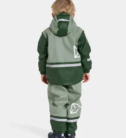 Didriksons Regntøj m. Fleece - PU - Boardman - Light Moss
