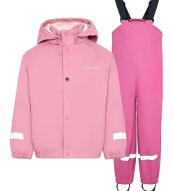 Didriksons Regntøj m. seler - PU - Slaskeman - Light Heather Pin