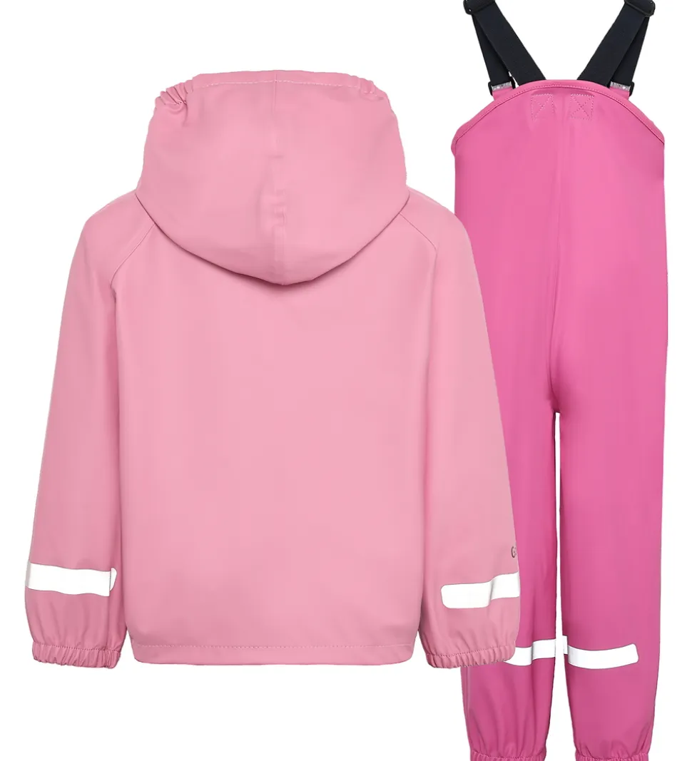 Didriksons Regntøj m. seler - PU - Slaskeman - Light Heather Pin