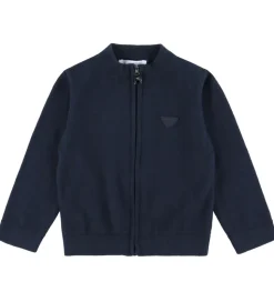 Emporio Armani Cardigan - Bomuld/Uld - Navy
