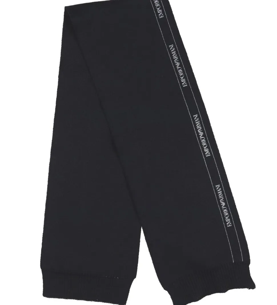 Emporio Armani Gaveæske - Hue/Halstørklæde - Uld/Bomuld - Sort