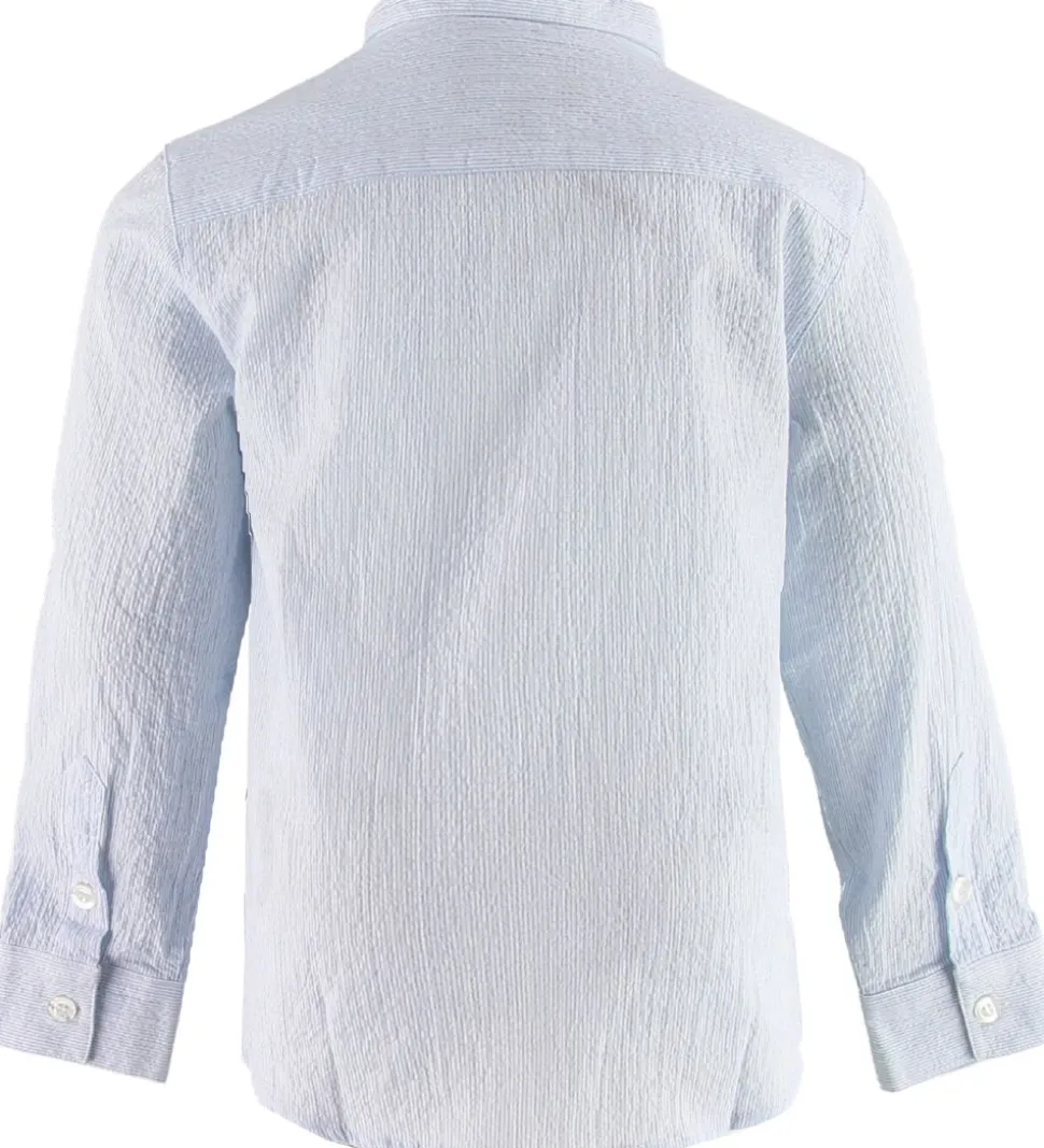 Emporio Armani Skjorte - Blå/Hvidstribet