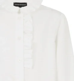 Emporio Armani Skjorte - Hvid m. Print