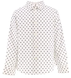 Emporio Armani Skjorte - Hvid/Sort m. Logoer