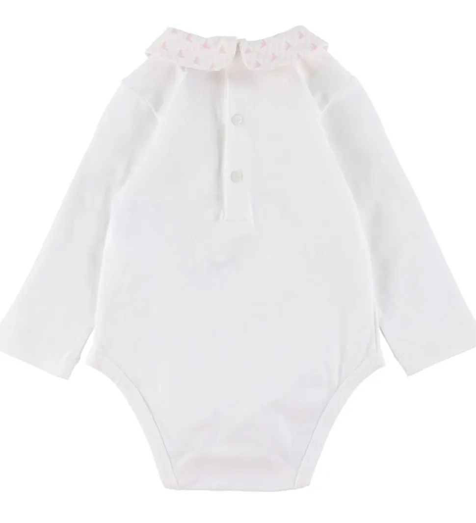 Emporio Armani Sparkedragt/Body l/æ - Hvid/Rosa m. Logoer