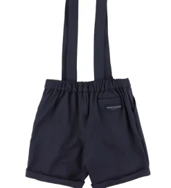 Emporio Armani Sæt - Skjorte/Shorts - Dark Navy/Hvid