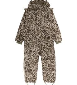 En Fant Flyverdragt - Pine Bark m. Leopard/Flæser