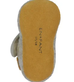 En Fant Hjemmesko - Uld - Grape Shake m. Hjerter