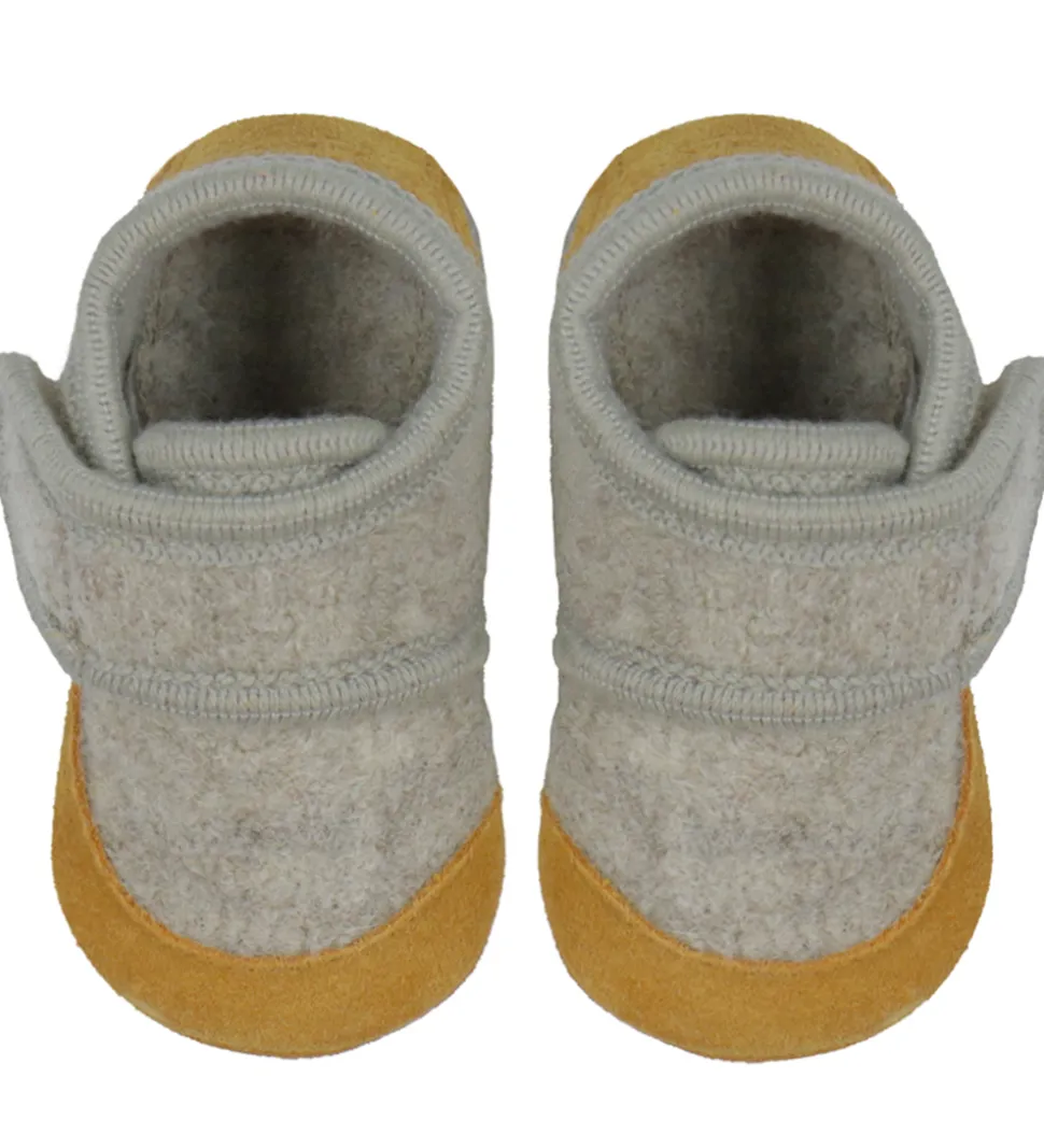 En Fant Hjemmesko - Uld - Sand Melange