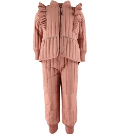 En Fant Termotøj - Old Rose m. Flæser