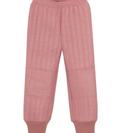 En Fant Termotøj - Old Rose m. Flæser/Glitter