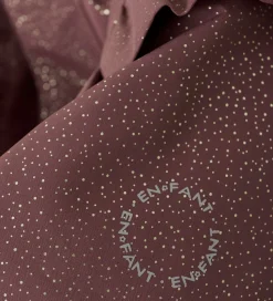 En Fant Vinterjakke - Rose Taupe m. Guldprikker/Flæser