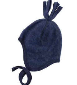 Engel Babyhjelm - Uld - Blåmeleret