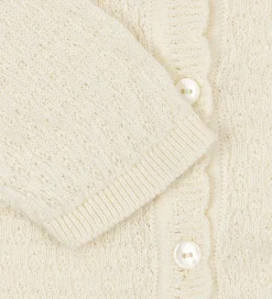 Fanga Fontana Cardigan - Strik - Venti Pointelle - Antique White