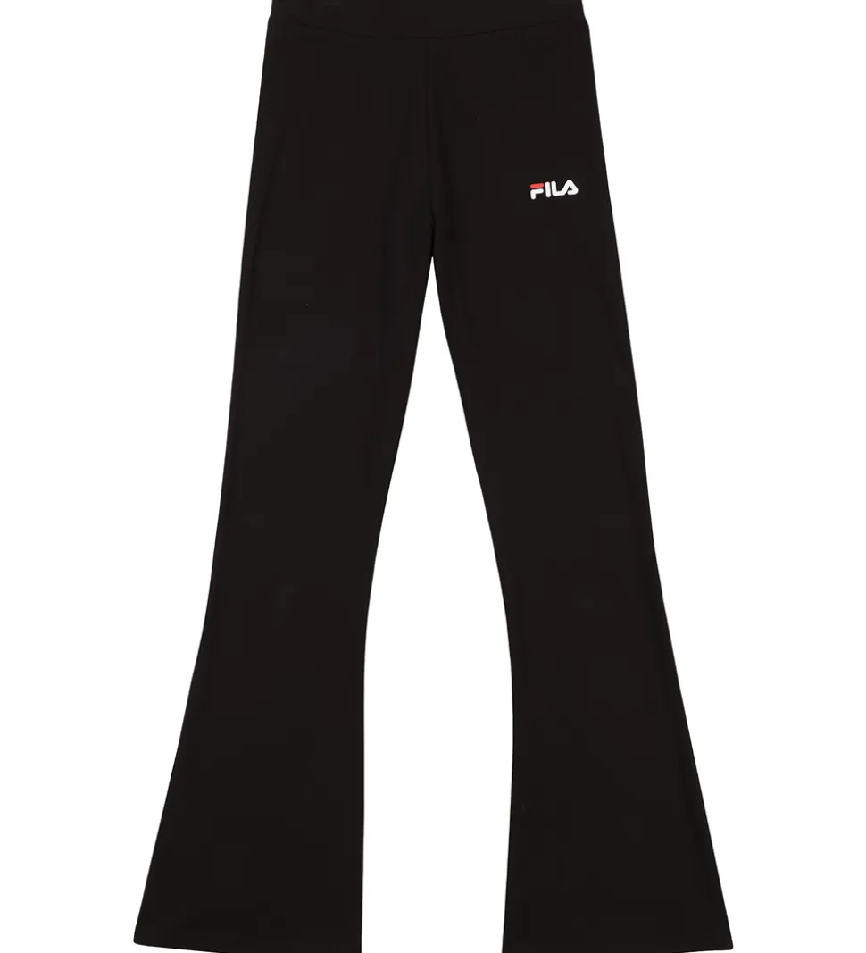 Fila Leggings - Mariette Flared - Sort m. Logo