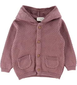 Fixoni Cardigan - Strik - Grape Shake m. Ører