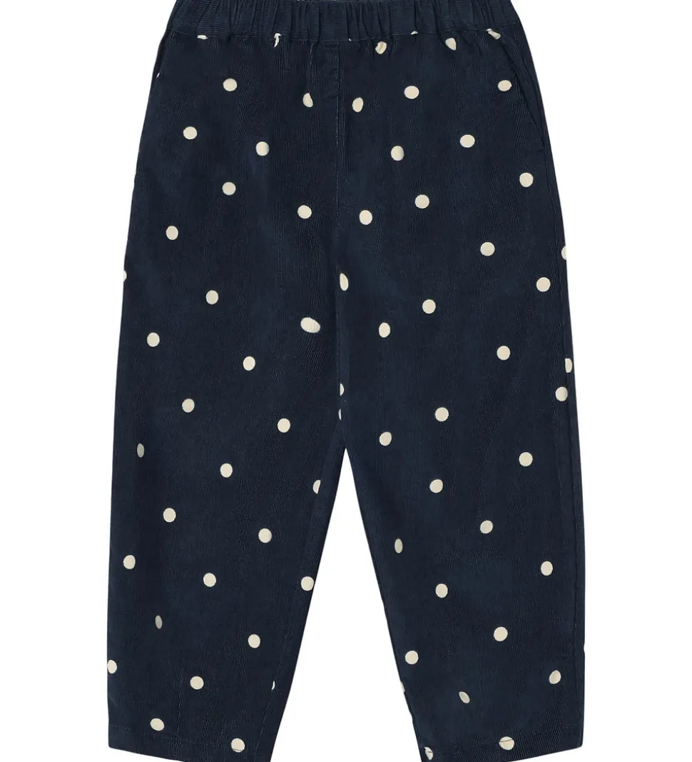 Fliink Bukser - Fløjl - Dolly - Insignia Blue AOP