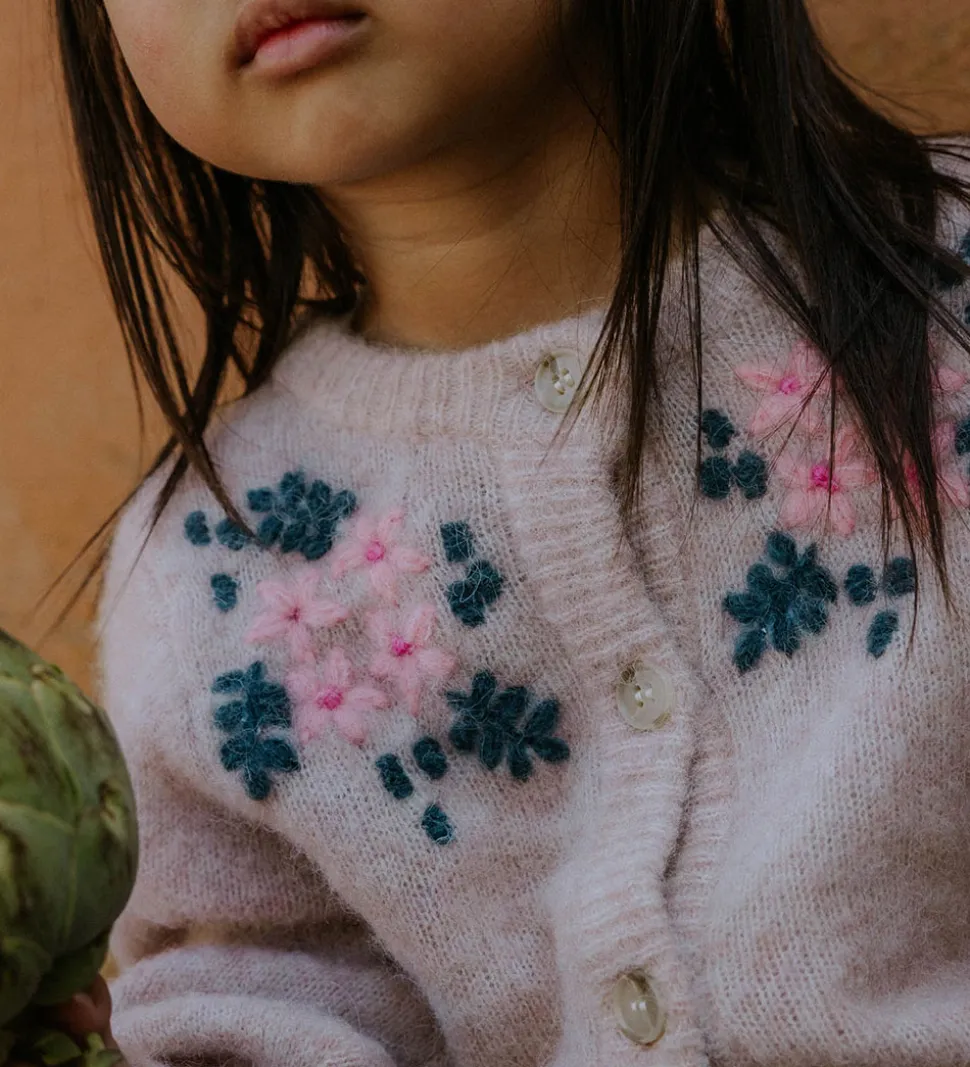 Fliink Cardigan - Strik - Uld/Nylon - Star - Peach Whip