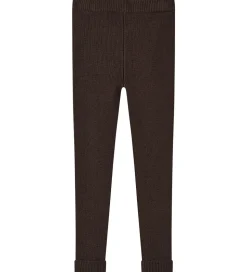 Fliink Leggings - Rib - Strik - Benna - Coffee Bean