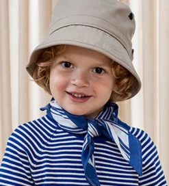 Fliink Tørklæde - Kota - 50x50 cm - Cloud Dancer m. Striber