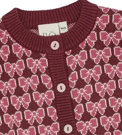 Flöss Cardigan - Strik - Nova - Bordeaux Bow