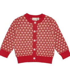 Flöss Cardigan - Uld - Strik - Zuri - Red Berry