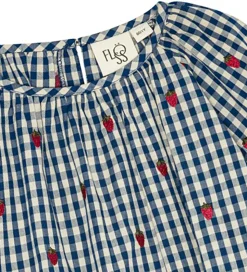 Flöss Kjole - Nolly - Berry blue check