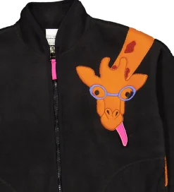 Freds World Fleecejakke - Sort m. Giraf