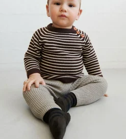 FUB Leggings - Rib - Strik - Uld - Oat Melange