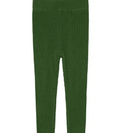 FUB Leggings - Rib - Strik - Uld - Forest