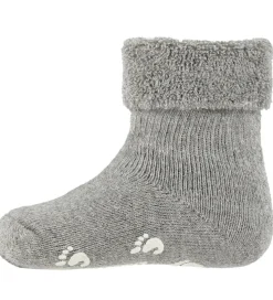 Fuzzies Skridsikre Strømper - Lysegrå