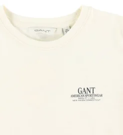 GANT T-shirt - Cream m. Logo