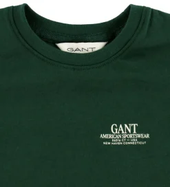 GANT T-shirt - Tartan Green m. Logo