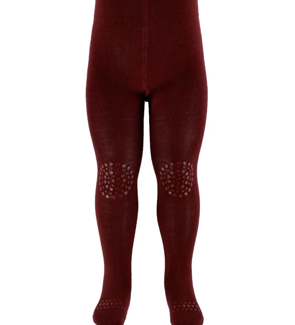 GoBabyGo Kravlestrømpebukser - Uld - Wine Red