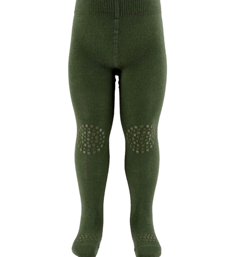 GoBabyGo Kravlestrømpebukser - Noos - Uld - Olivine