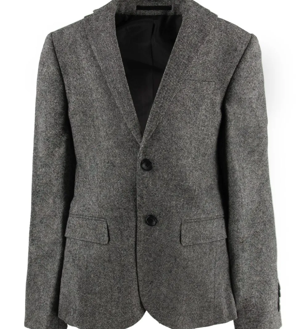 Grunt Blazer - Uld/Polyester - Salt & Pepper