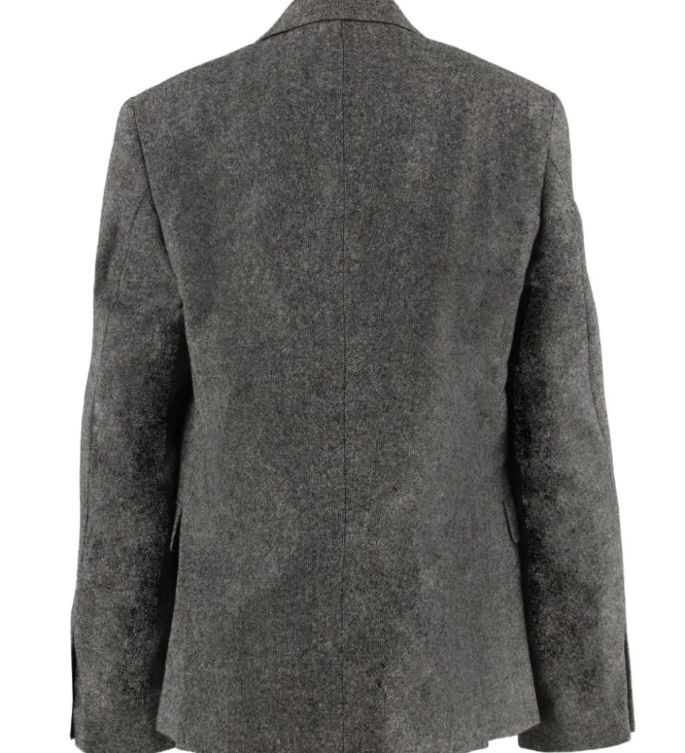 Grunt Blazer - Uld/Polyester - Salt & Pepper