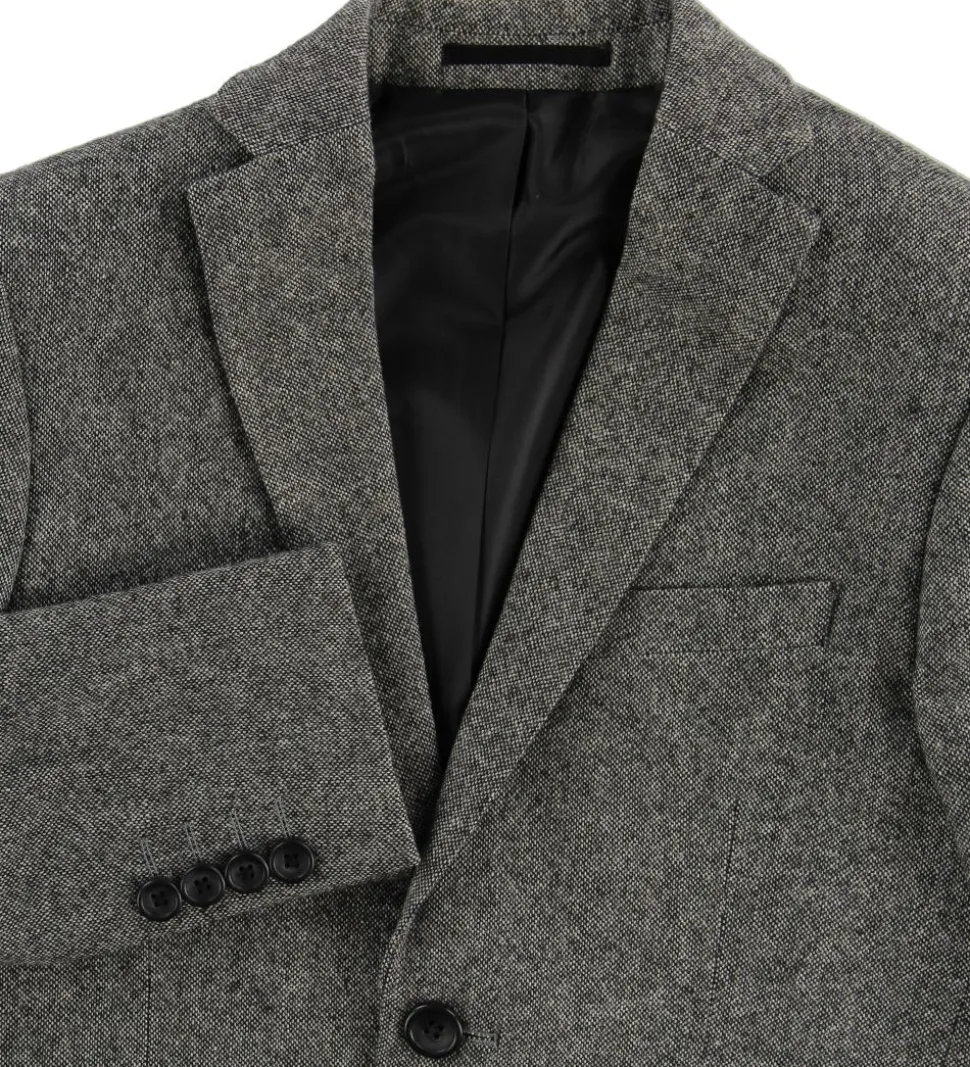 Grunt Blazer - Uld/Polyester - Salt & Pepper