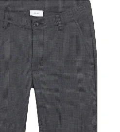 Grunt Bukser - Dude Ankle - Mørkegrå Check