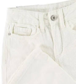 Grunt Bukser - Fløjl - Flare Cord - Broken White