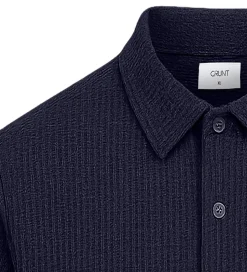 Grunt Skjorte - Vaflet - GRAlfred - Navy