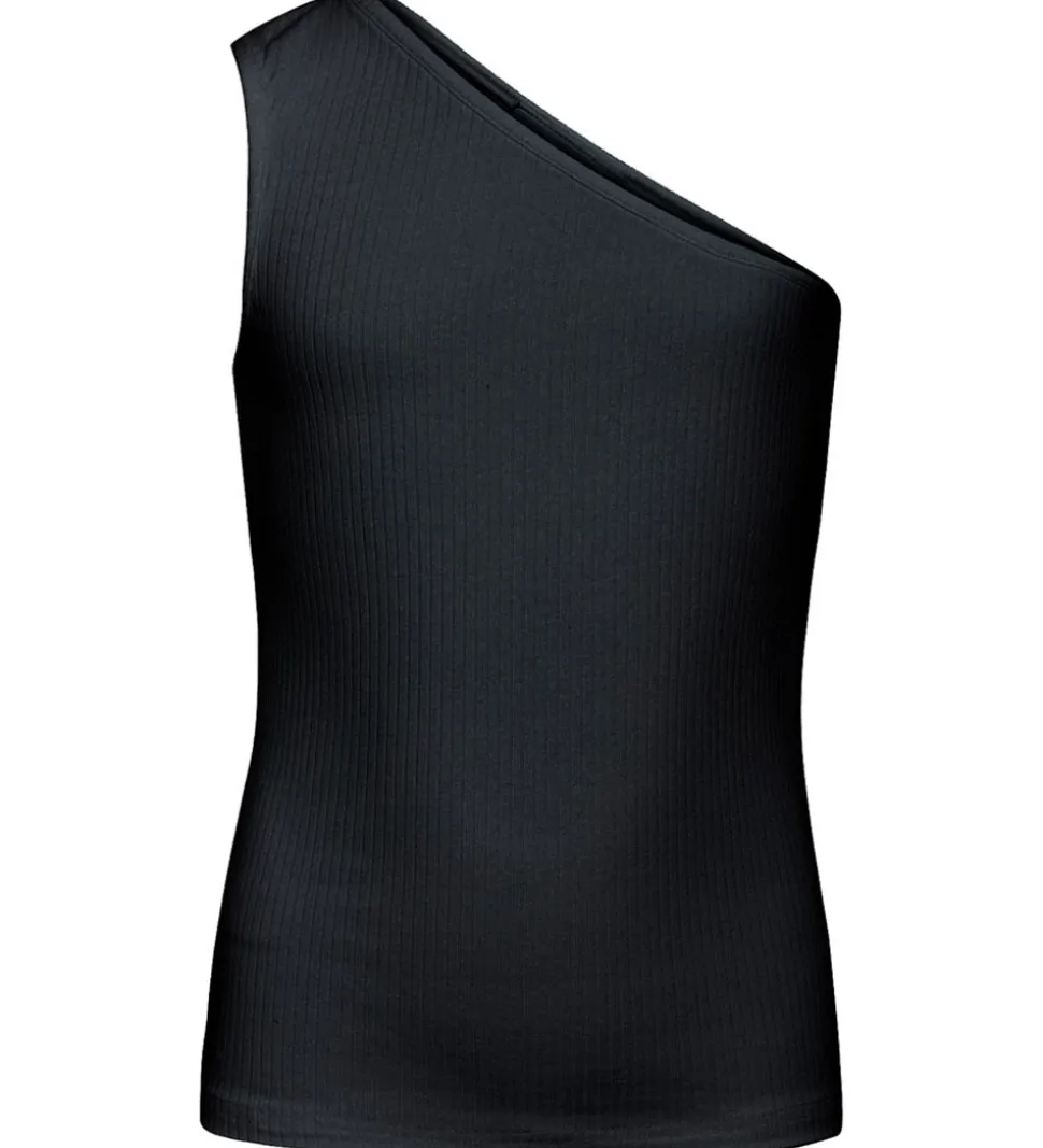 Grunt Top - Rib - Gundhil - Viskose - Sort