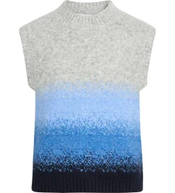 Grunt Vest - Charlotte Knit Vest - Grey Melange