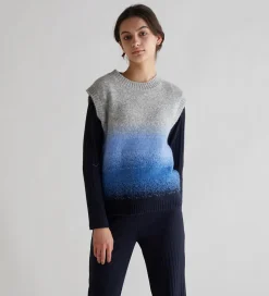 Grunt Vest - Charlotte Knit Vest - Grey Melange
