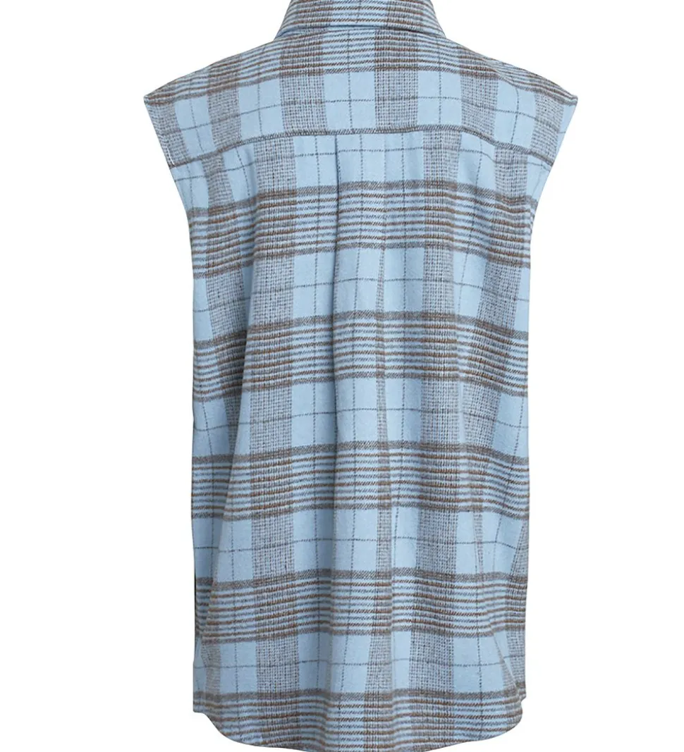 Grunt Vest - Nadya - Baby Blue m. Tern